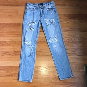 Aeropostale ripped boyfriend jeans